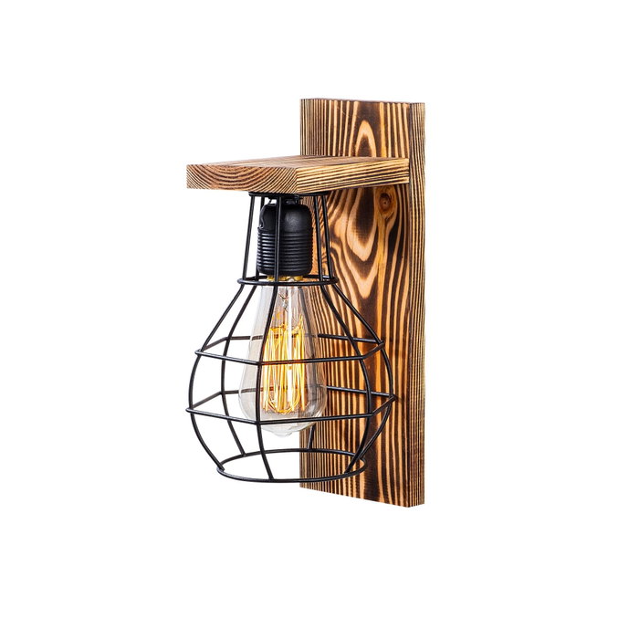Opviq Erebos - 121-A Lámpara de pared de madera